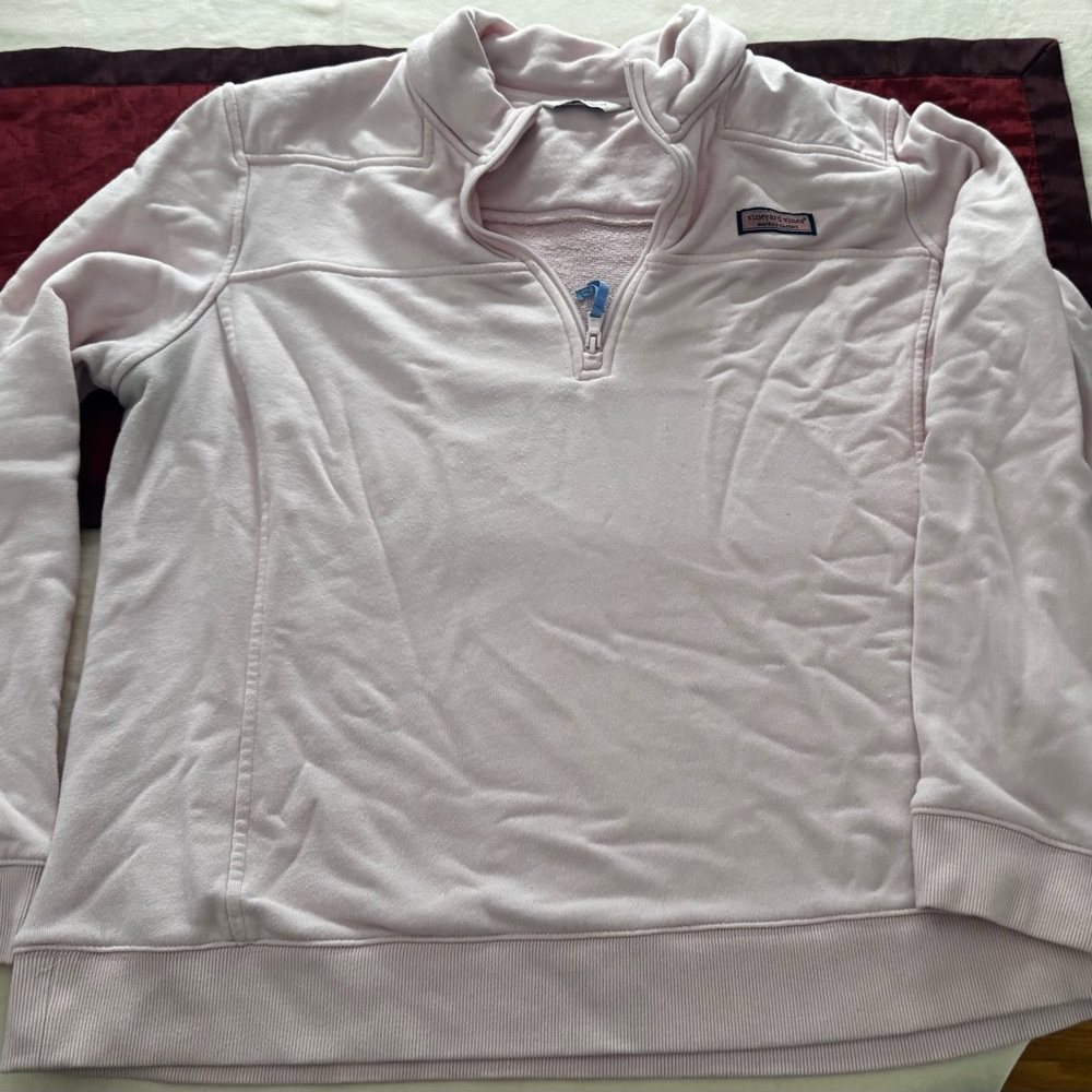 Vineyard Vines Light Pink Quarter-Zip Pullover - Women’s